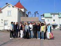Elever i kursen Turism guidar