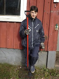 Simon praktiserar på Vårgårda Zoo