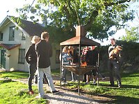 Grillning på Bassholmen