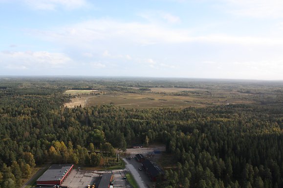 Flygfoto Remmene skjutfält
