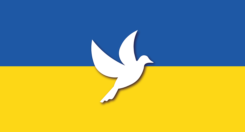 Flagga, Ukraina, tvådelad blå över och gul under