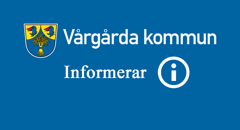 Bild där det står Vårgårda informerar