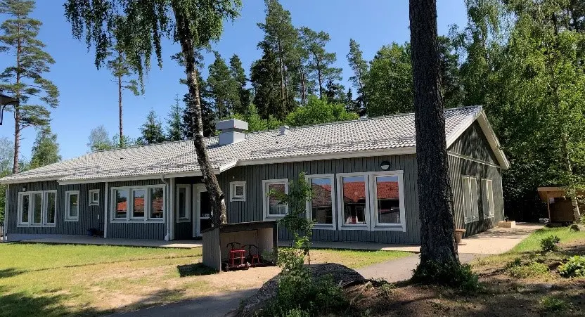 Fasad av förskolan Plantan på Hallaberget