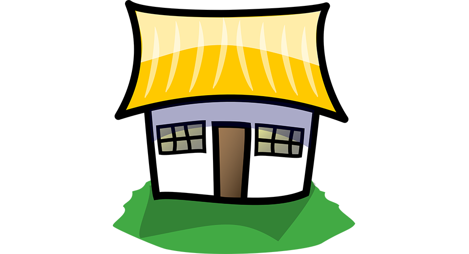 Illustration av ett hus som symboliserar familjehem