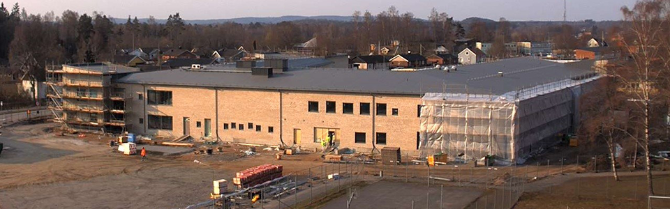Pågående byggnation Lindbladskolan
