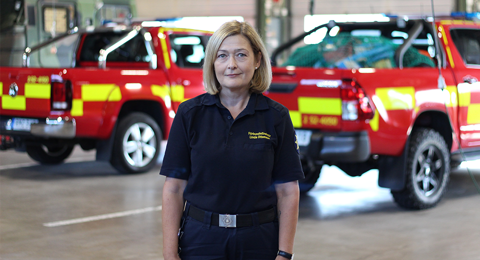 Räddningstjänsts  förbundsdirektör Linda Ottosson
