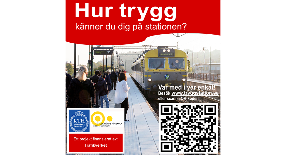 Trygg station - enkät qr kod