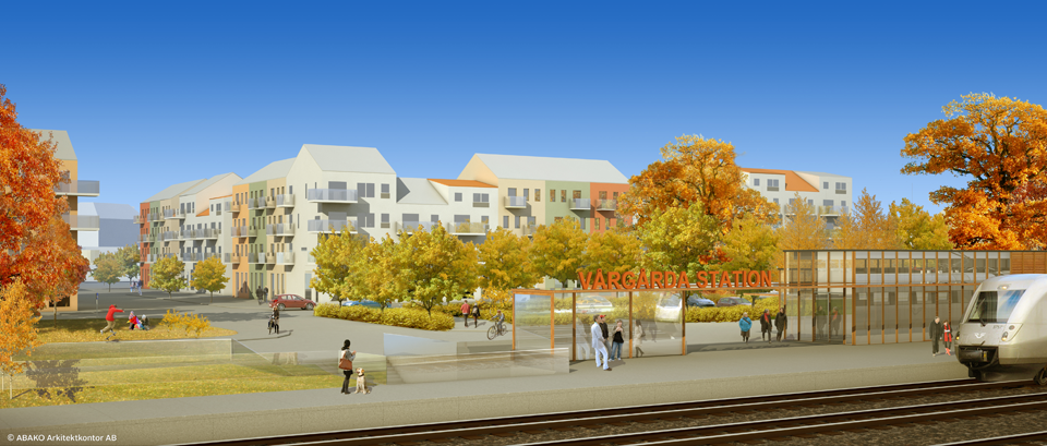 Vy från Vårgårda station - Abako Arkitektkontor