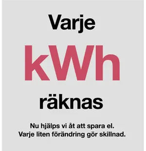 Varje KWh räknas