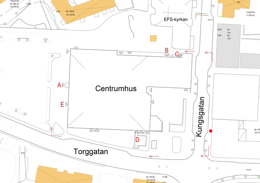 Karta över kommunhuset
